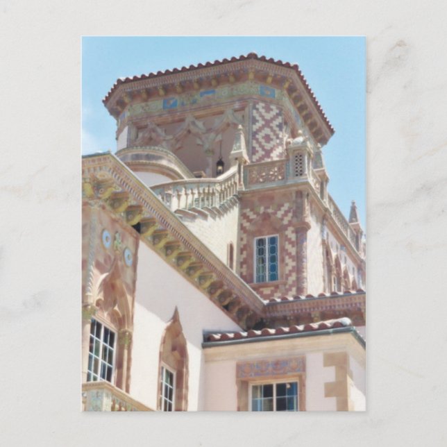 Cartão Postal Toque rosa (Frente)