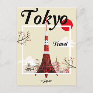 Cartão Postal Tóquio Japão - Ásia Viagens vintage japonesa