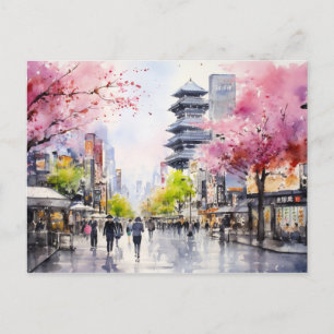 Cartão Postal Tóquio Vibes - Impressão de Arte da Cidade