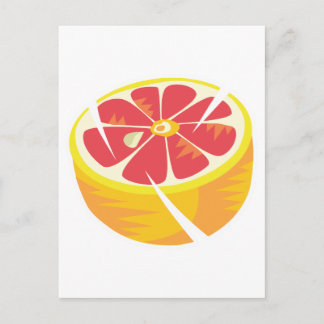 Cartão Postal toranja rosa