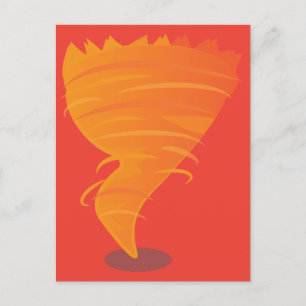 Cartão Postal Tornado de Fogo