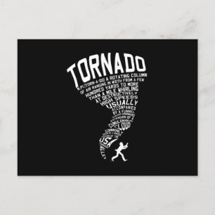 Cartão Postal Tornado Storm Chaser Hurricane Wind Weather Gift