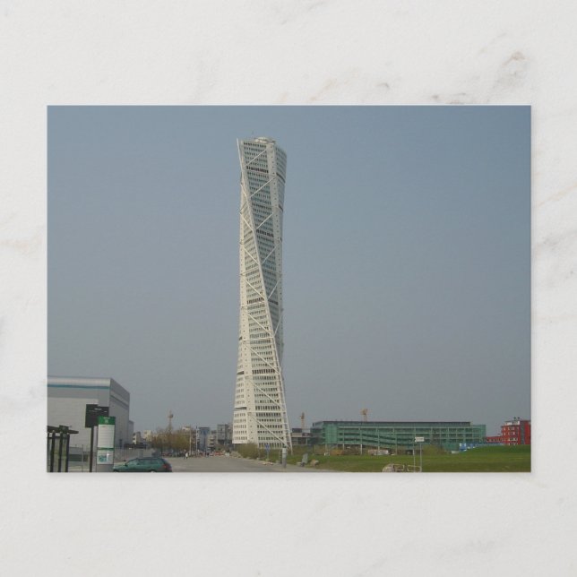 Cartão Postal Tornando o edifício Torso - Suecia de Malmö (Frente)