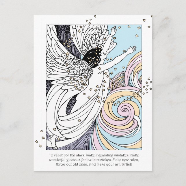 Cartão Postal Tornar Anjo de Arte (Frente)