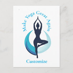 Cartão Postal Tornar o Yoga Grande Novamente Thunder_Cove