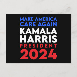 Cartão Postal Torne a América mais cuidadosa novamente Harris Pr