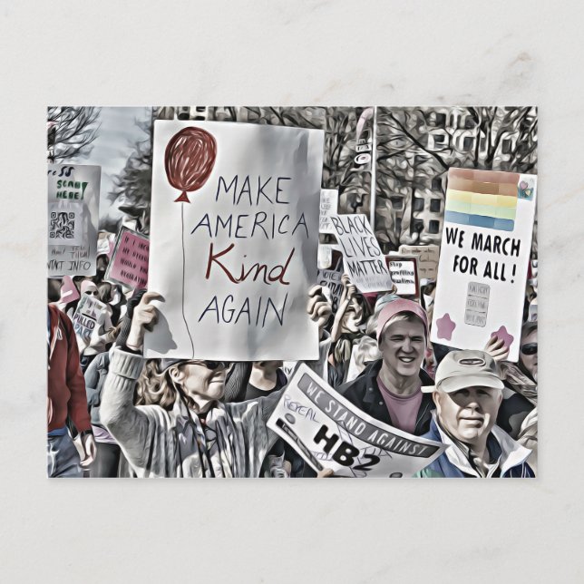 Cartão Postal Torne a América mais simpática (Frente)