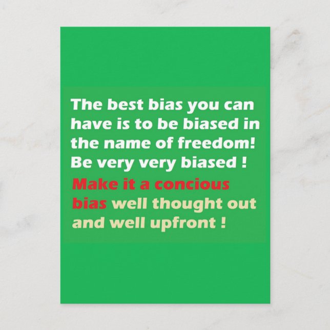 Cartão Postal Torne a liberdade grande novamente (Frente)