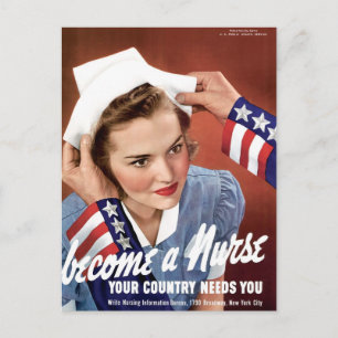 Cartão Postal Torne-Se Uma Enfermeira