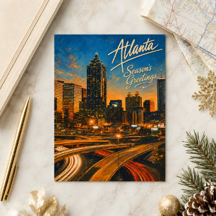 Cartão Postal Torneio de Futebol de Atlanta 2026 Lembrança