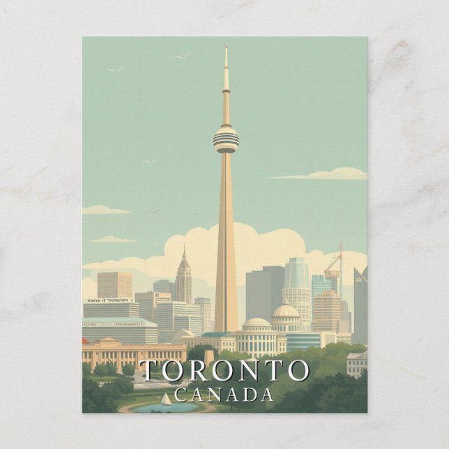 Cartão Postal Toronto, Arte Retroativa na Cidade do Canadá (Frente)