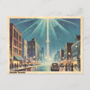 Cartão Postal Toronto Canada CN Tower Vintage