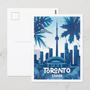 Cartão Postal Toronto Canada Vintage Familiar Viagem Place