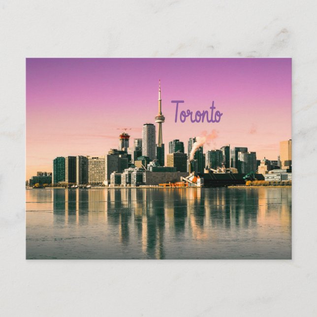 Cartão Postal Toronto Capital da cidade de Ontário Canada Skylin (Frente)