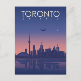 Cartão Postal Toronto no estilo Vintage