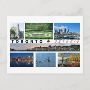 Cartão Postal Toronto Ontario Canada Torist Postcard Multiview
