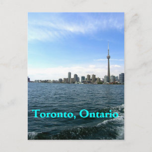 Cartão Postal Toronto Sky Line e CN Tower.