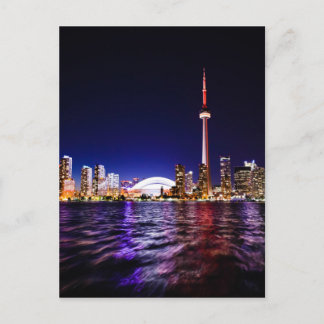 Cartão Postal Toronto Skyline à Noite