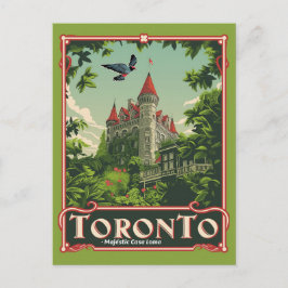 Cartão Postal Toronto: Vintage Casa Loma