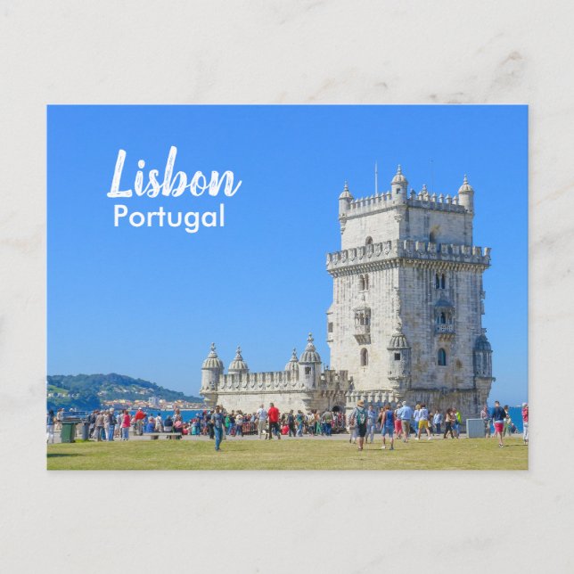 Cartão Postal Torre Belem Lisboa em Portugal (Frente)