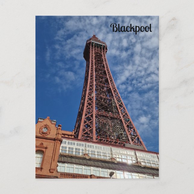 Cartão Postal Torre Blackpool (Frente)