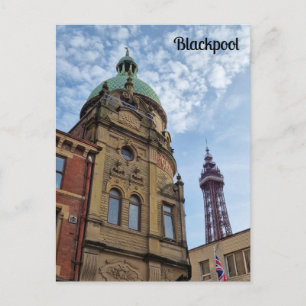 Cartão Postal Torre Blackpool