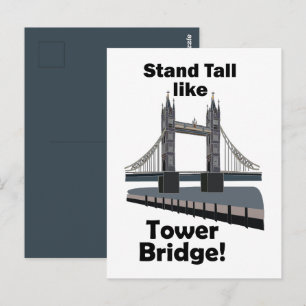 Cartão Postal Torre Bridge Fique Alto Como Torre Bridge Viagem
