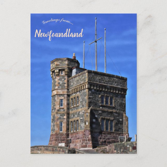 Cartão Postal Torre Cabot Terra Nova Canadá (Frente)