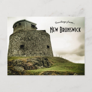 Cartão Postal Torre Carleton Martello New Brunswick Canadá