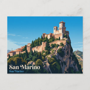 Cartão Postal Torre Cesta (Segunda Torre) San Marino
