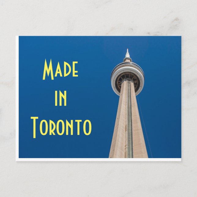 Cartão Postal Torre CN em Toronto, Canadá (Frente)