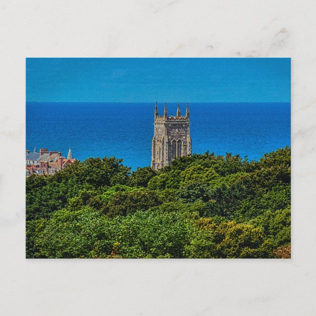 Cartão Postal Torre Cromer Church Rua Peter & Rua Paul Norfolk (Frente)