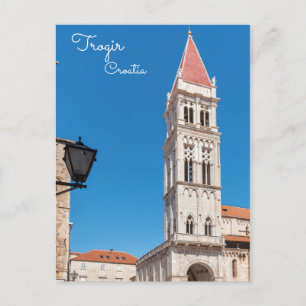 Cartão Postal Torre da Catedral de São Lourenço em Trogir - Croá