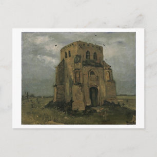 Cartão Postal Torre da Igreja Velha Nuenen Van Gogh Arte Fina