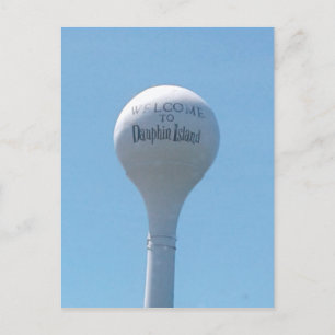 Cartão Postal Torre d'água - Ilha Dauphin, Alabama