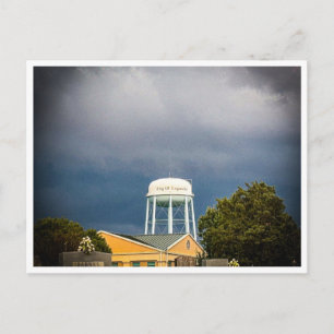 Cartão Postal Torre de Água de Loganville GA & Cemitério Dramá
