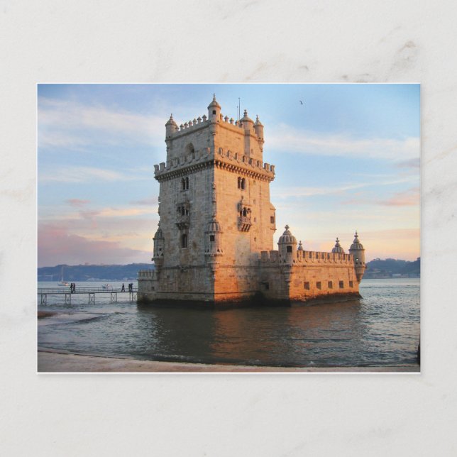 Cartão Postal Torre de Belém - Belem Tower portugal (Frente)
