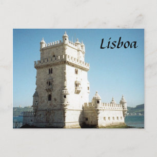 Cartão Postal torre de belém lisboa