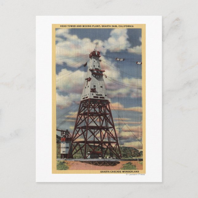 Cartão Postal Torre de Cabeça, Instalação Mistura, barragem de S (Frente)