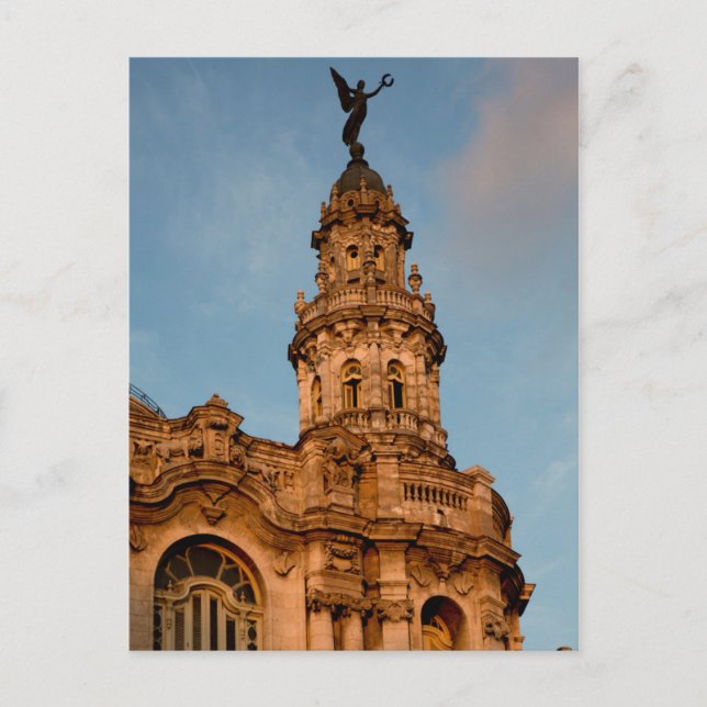 Cartão Postal Torre de edifício antigo, Havana, Cuba (Frente)