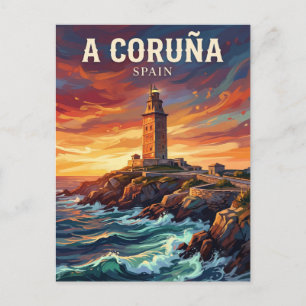 Cartão Postal Torre de Hércules Espanha