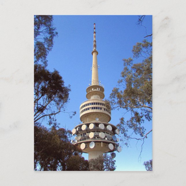 Cartão Postal torre de montanha negra (Frente)