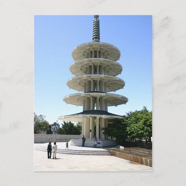 Cartão Postal Torre de Paz em São Francisco Japantown (Frente)