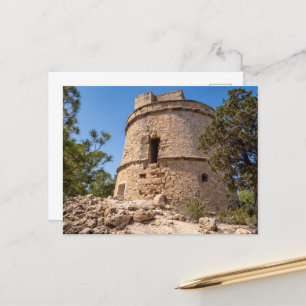 Cartão Postal Torre de Piratas de Ibiza Perto de Portinatx