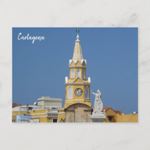 Cartão Postal torre de relógio de cartagena