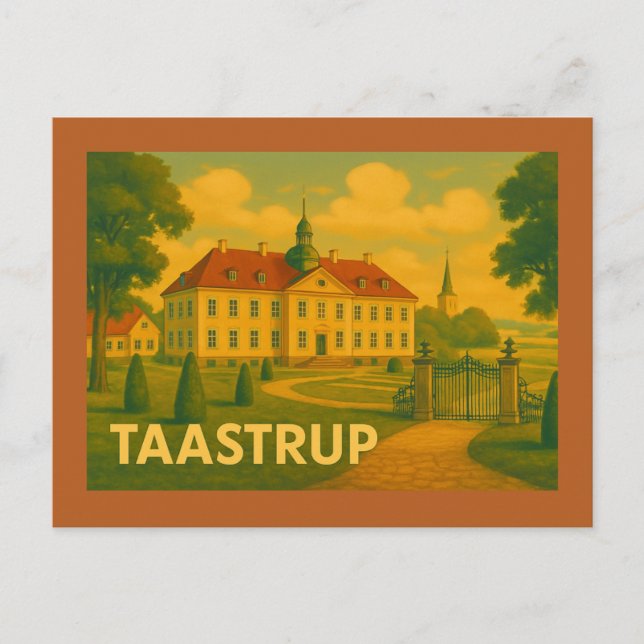 Cartão Postal Torre de Taastrup Dinamarca (Frente)