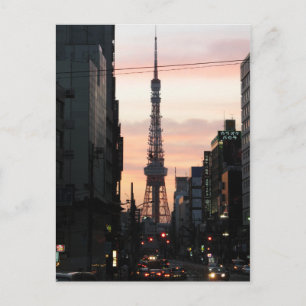Cartão Postal Torre de Tóquio Sunrise 東 京 タ ワ の 日 出