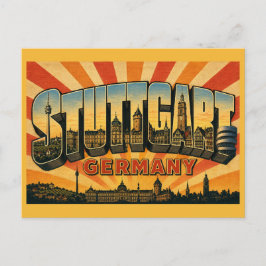 Cartão Postal Torre de TV de Stuttgart Alemanha