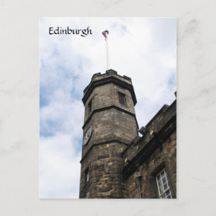 Cartão Postal torre do castelo de edinburgh