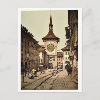 Cartão Postal Torre do relógio, Berne, Cidade, Suiça
